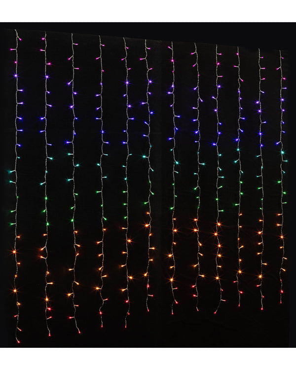 Flash Connectable Rainbow LED Curtain 1.8m