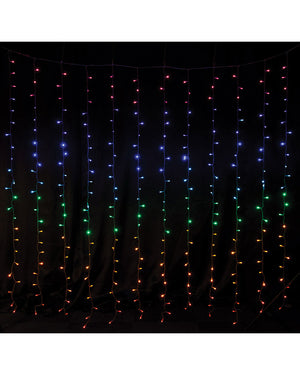 Flash Connectable Rainbow LED Curtain 1.8m