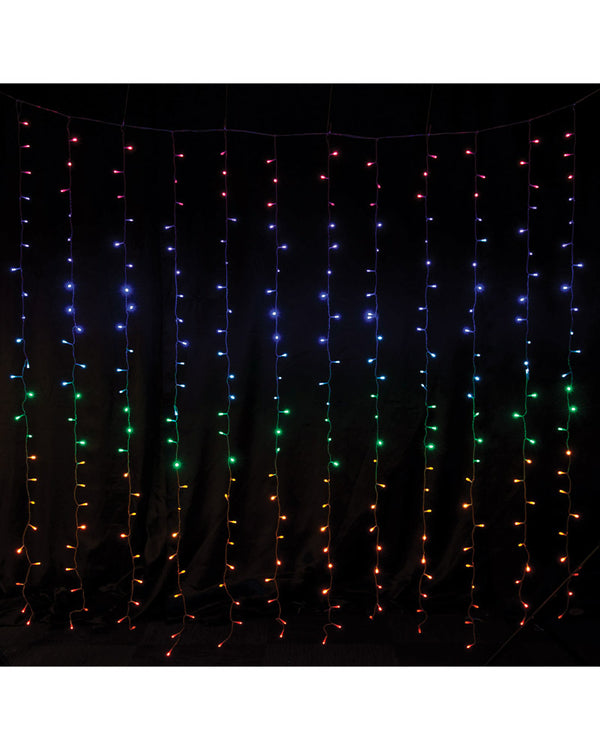 Flash Connectable Rainbow LED Curtain 1.8m