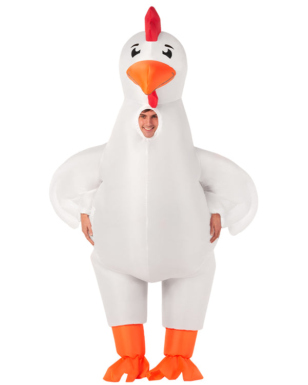 Giant Chicken Inflatable Mens Costume