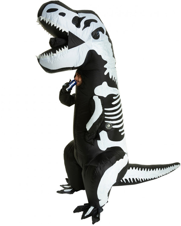 Giant Skeleton T Rex Inflatable Adult Costume