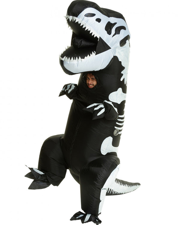 Giant Skeleton T Rex Inflatable Adult Costume