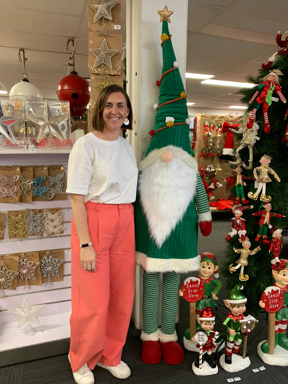 Giant Wobble Santa Gnome Christmas Decoration 2.2m