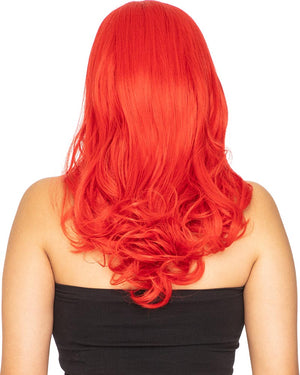 Glamour Deluxe Red Long Wavy Wig