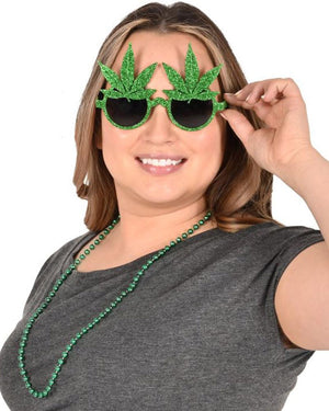 Glitter Weed Glasses