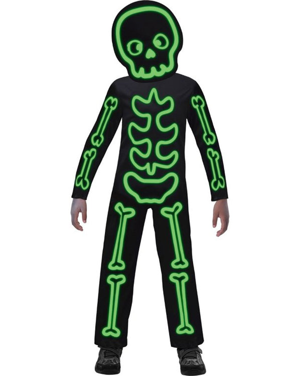 Glow in the Dark Stick Skeleton Kids Costume