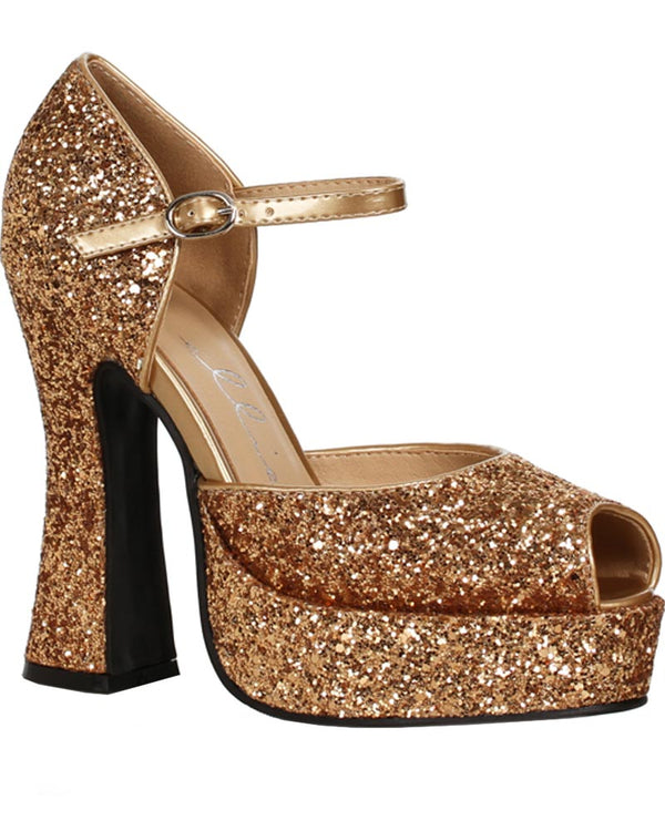 70s Shoes Womens Chunky High Heels Adult Disco Costume Fancy Dress | eBay