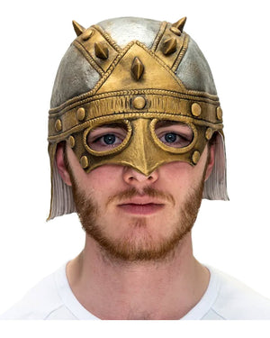 Gold and Silver Gladiator Helmet