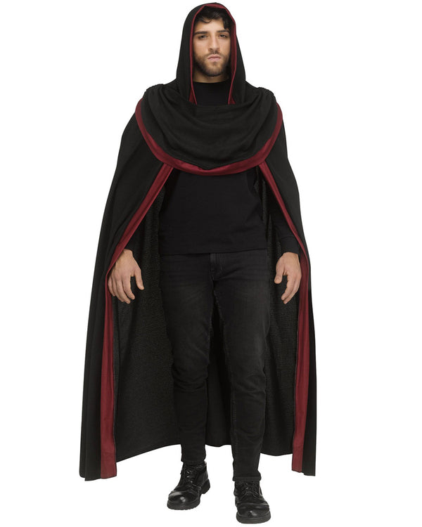 Goth Lord Hooded Mens Cloak