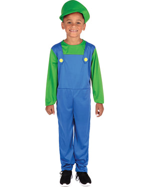 Green Plumber Boys Costume