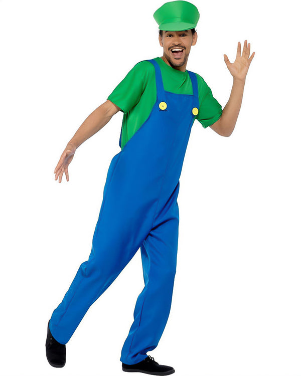 Green Plumber Guy Mens Costume