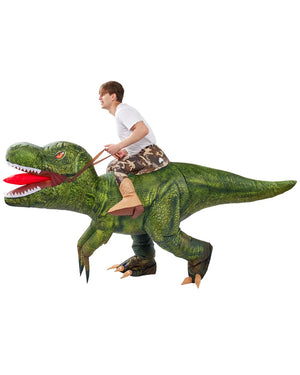 Ride On T Rex Inflatable Boys Costume