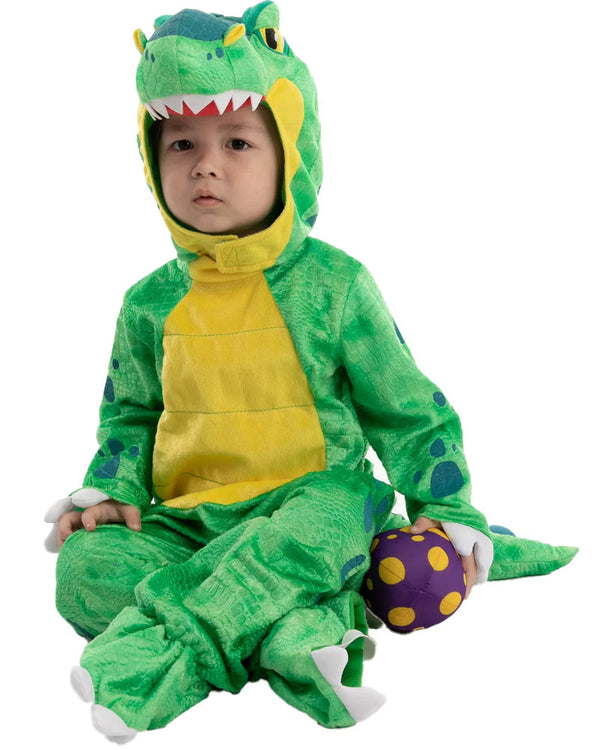 Green T Rex with Plush Egg Toddler Costume