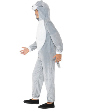 Grey Dog Onesie Kids Costume