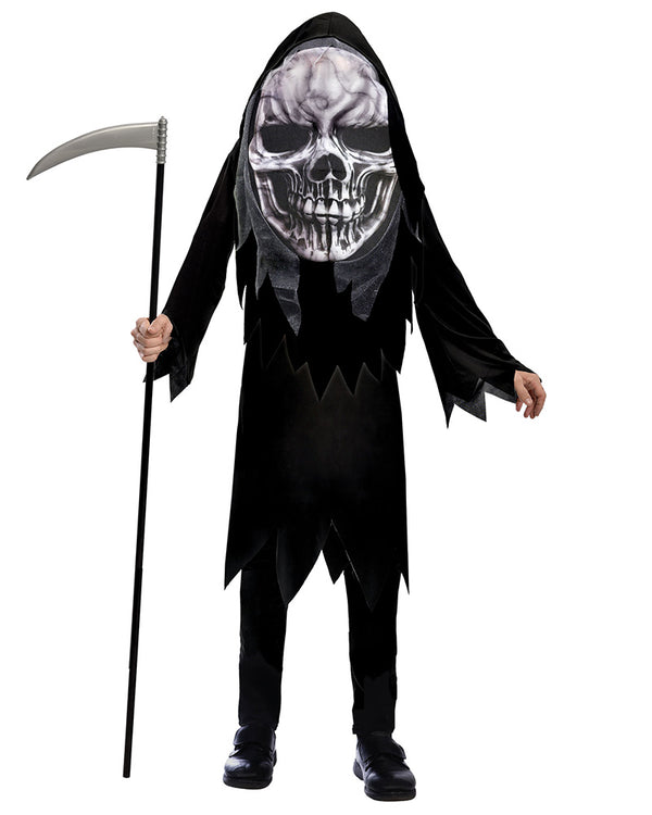 Grim Reaper Big Head Boys Costume 10-12 Years