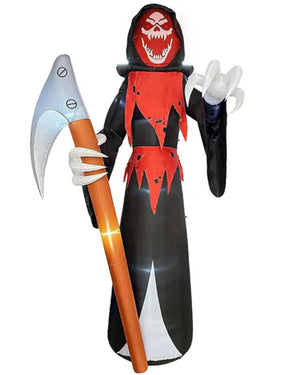 Grim Reaper With Scythe LED Lawn Inflatable 3.7m