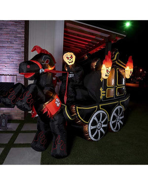 Halloween Carriage Lawn Inflatable 3.6m