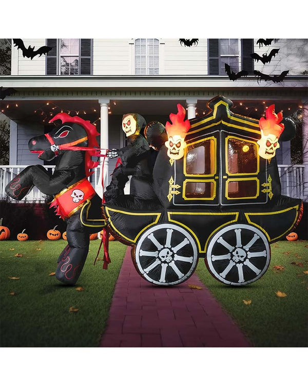 Halloween Carriage Lawn Inflatable 3.6m