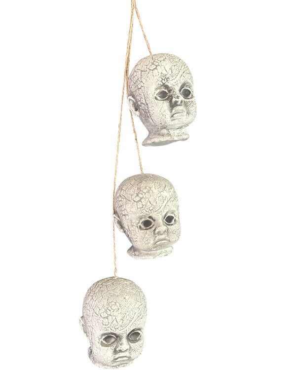 Hanging Doll Heads Decoration 70cm