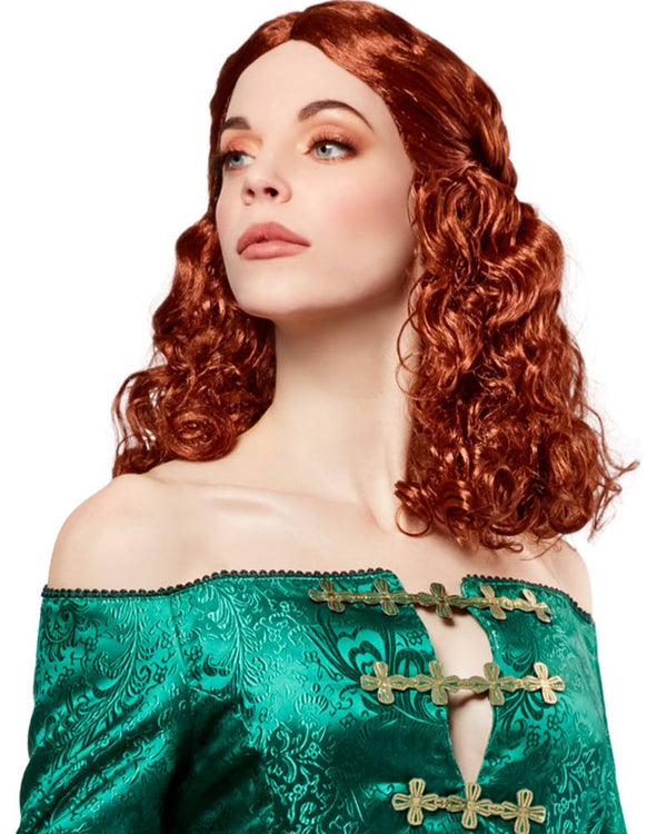 House of The Dragon Alicent Hightower Curly Auburn Wig