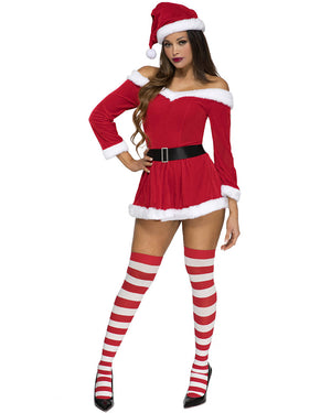 Joyful Clause Womens Costume