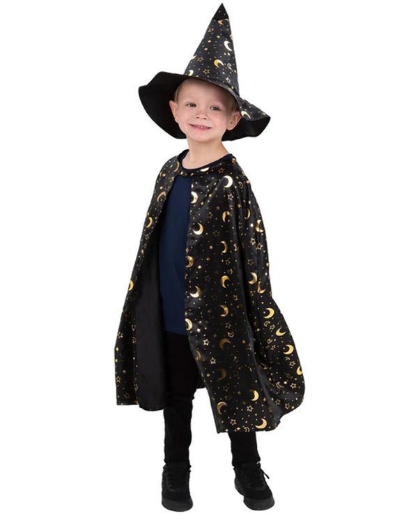 Kids Wizard Cape and Hat