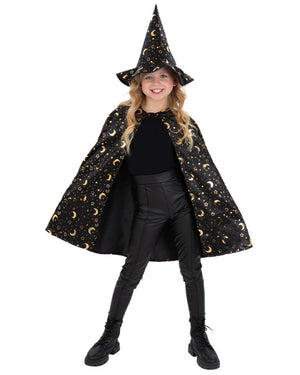 Kids Wizard Cape and Hat