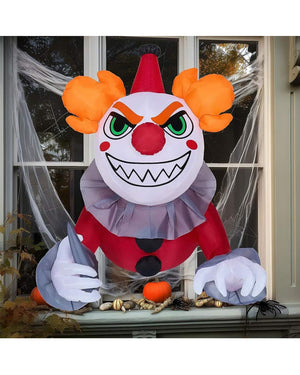 Killer Clown Window Breaker Inflatable Decoration 1.2m