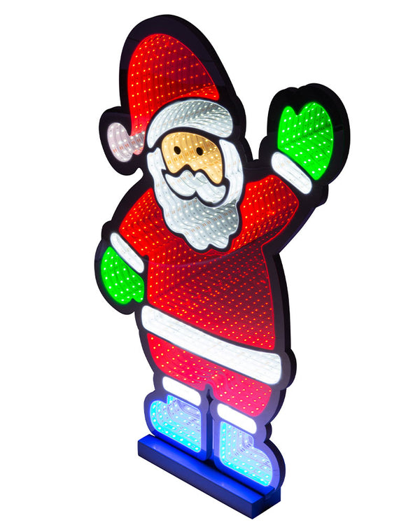 Christmas LED Infinity Santa Light 74cm