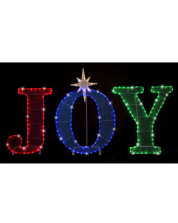 Joy Twinkling Mesh Tinsel LED Christmas Light with Stands 1m