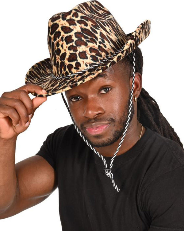 Leopard Print Cowboy Hat