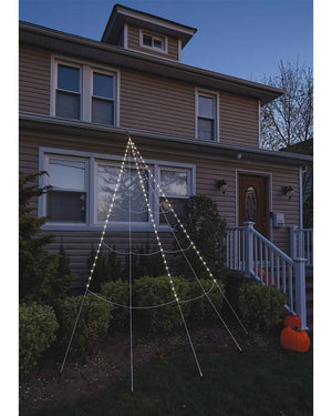 Halloween Light Up LED Super Yard Web 3.7m