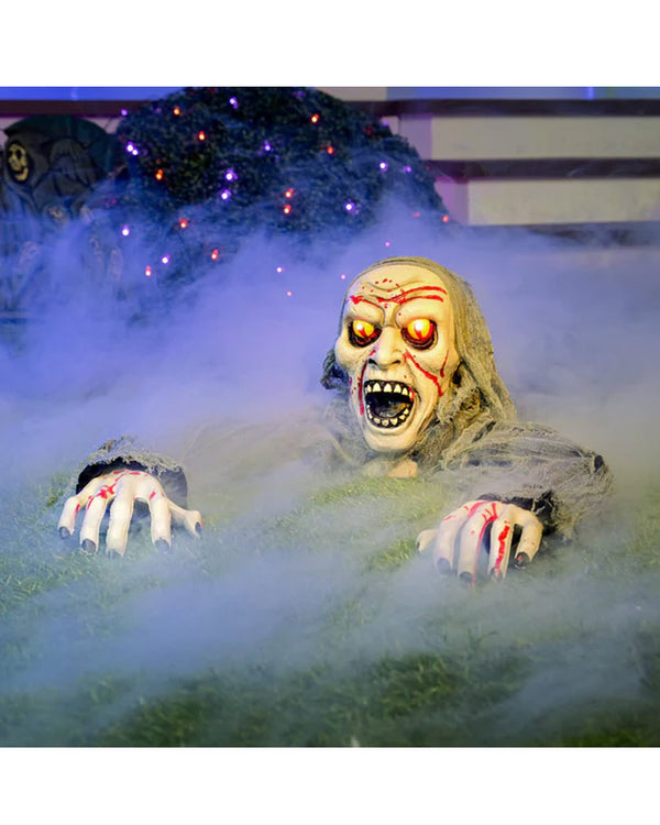 Light Up Bloody Zombie Crawling Halloween Animated Ground Breaker 1.1m