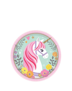 Magical Unicorn 17cm Paper Plates Pack of 8