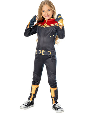 Marvel Captain Marvel Deluxe Girls Costume