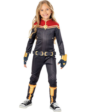 Marvel Captain Marvel Deluxe Girls Costume