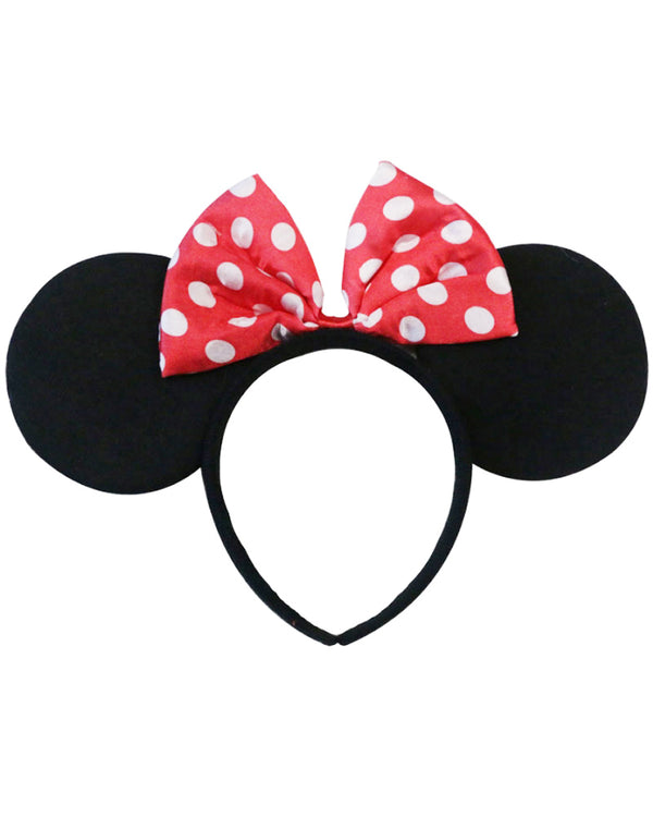 Minnie Ears with Bow Deluxe Headband