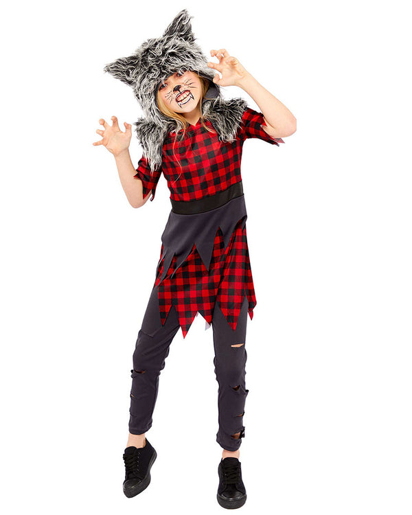 Miss Hungry Howler Girls Costume 10-12 Years