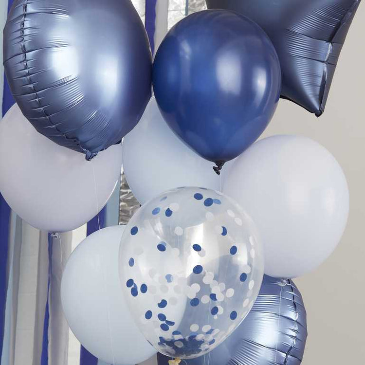 Mix It Up Balloon Bundle Blue Pack of 11