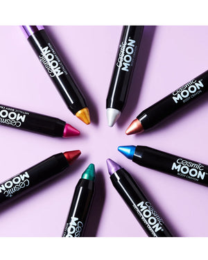Moon Creations Cosmic Metallic Silver Body Crayon Paint Stick 3g