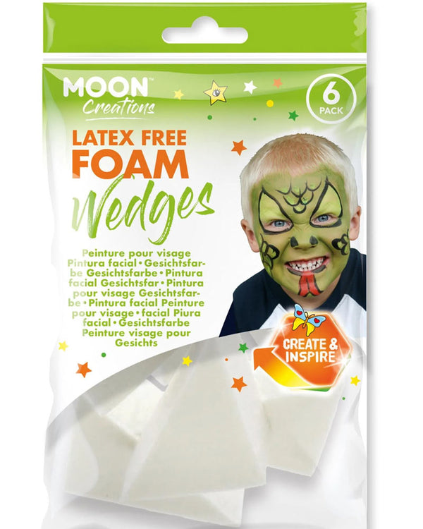 Moon Creations Latex Free Foam Wedges Pack of 6