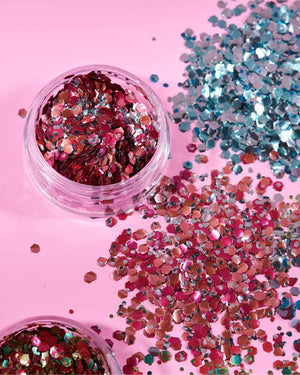 Moon Glitter Pink Blossom Mystic Chunky Bio Body Glitter 3g