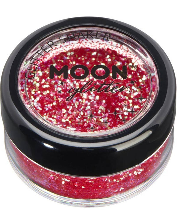 Moon Glitter Cherry Red Iridescent Body Glitter Shaker 5g