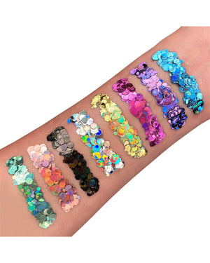 Moon Glitter Silver Holographic Chunky Body Glitter 3g