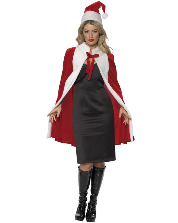 Mrs Claus Cape and Hat Set