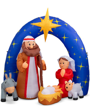 Nativity Night Scene Inflatable Decoration