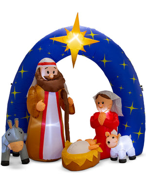 Nativity Night Scene Inflatable Decoration