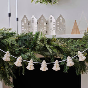 Nordic Noel Honeycomb Tree Christmas Garland 2m