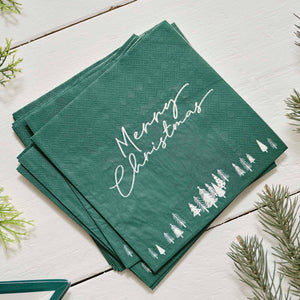 Nordic Noel Christmas Beverage Napkins