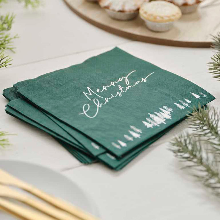 Nordic Noel Christmas Beverage Napkins